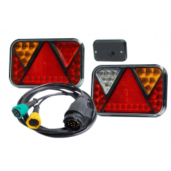 ZESTAW LAMPY DO PRZYCZEPKI 13 PIN BAJONET 6M KABEL